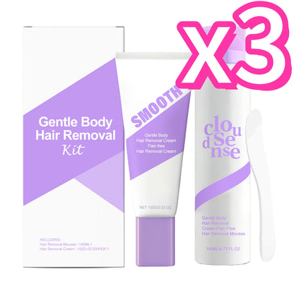 Smooth Body Hair Removal Kit Painless Removal Effective Repair after Shave Discomfort Easy Operate Full Body Use Hair Remove Set