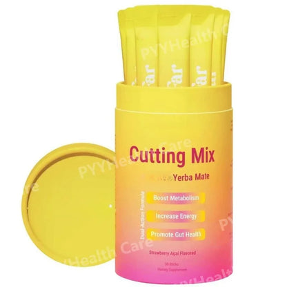 Cutting Drink Mix Yerba Mate & Magnesium Strawberry Flavor – 30 Servings