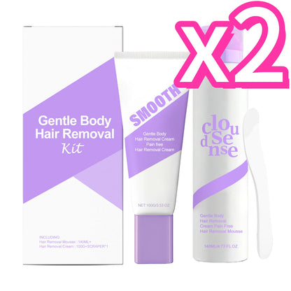 Smooth Body Hair Removal Kit Painless Removal Effective Repair after Shave Discomfort Easy Operate Full Body Use Hair Remove Set