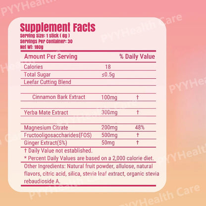 Cutting Drink Mix Yerba Mate & Magnesium Strawberry Flavor – 30 Servings